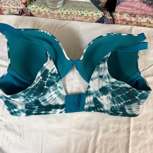 Lane Bryant Teal Tie-Dye Bra - Picture 3 of 4